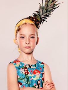 girl with pineapple